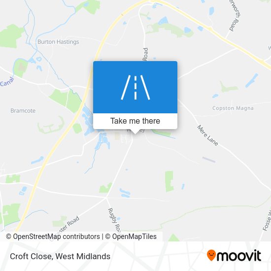 Croft Close map