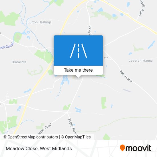 Meadow Close map