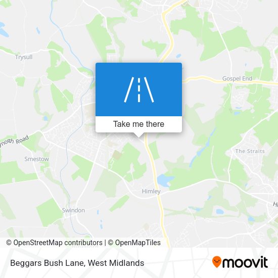 Beggars Bush Lane map