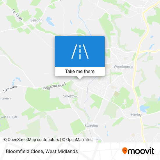 Bloomfield Close map