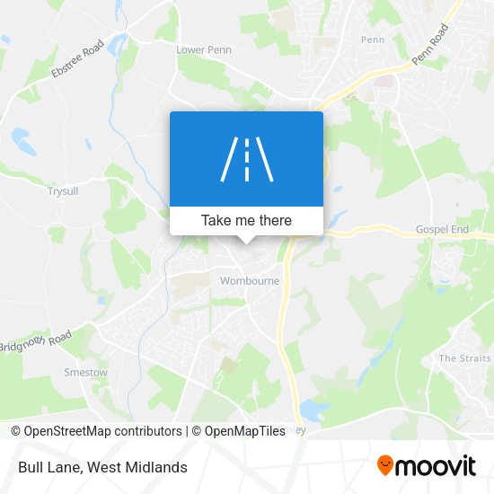 Bull Lane map