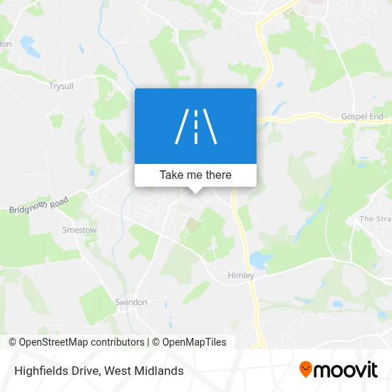 Highfields Drive map