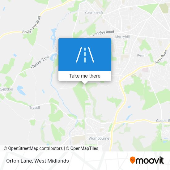 Orton Lane map