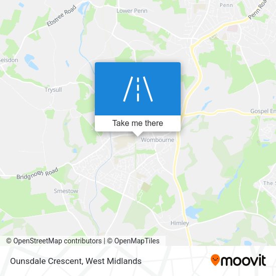 Ounsdale Crescent map