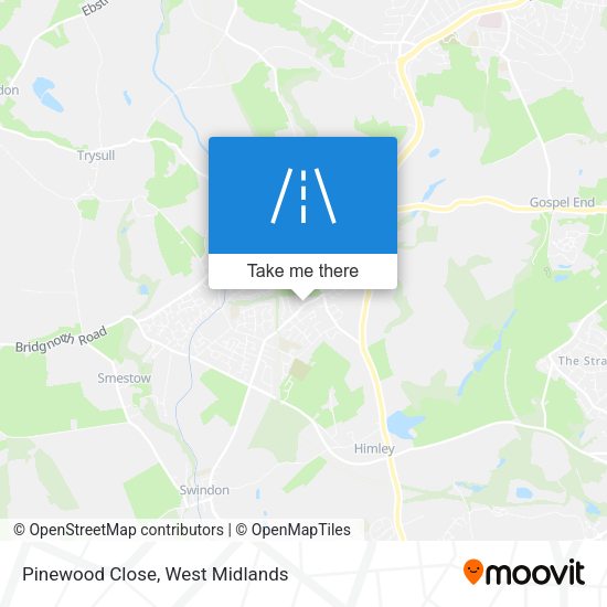 Pinewood Close map