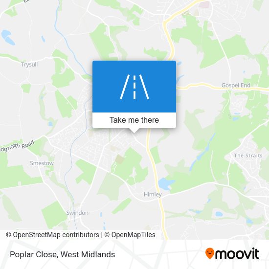 Poplar Close map