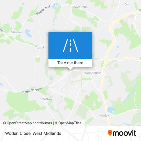 Woden Close map