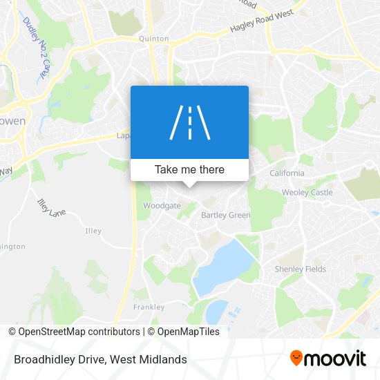 Broadhidley Drive map