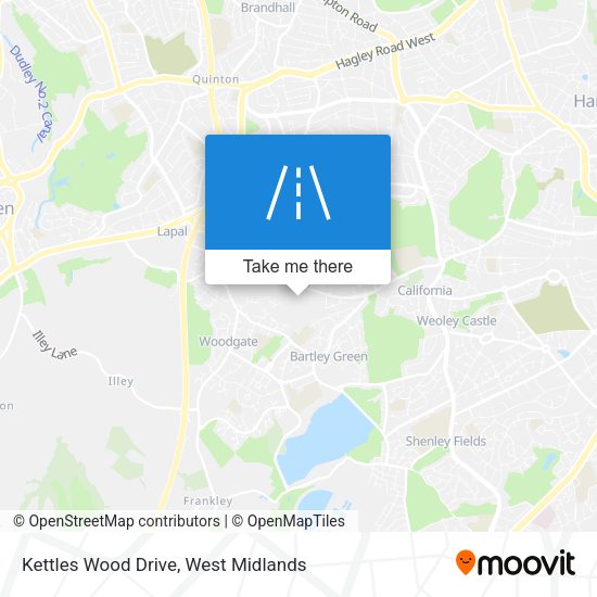 Kettles Wood Drive map