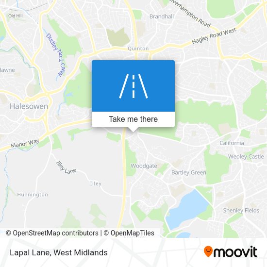 Lapal Lane map