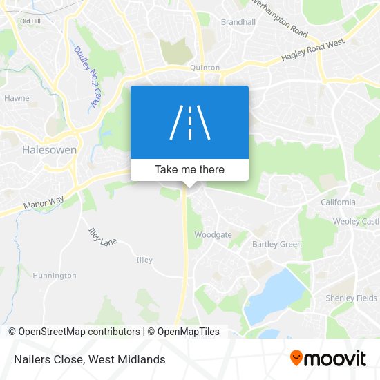 Nailers Close map