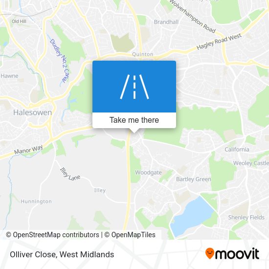 Olliver Close map