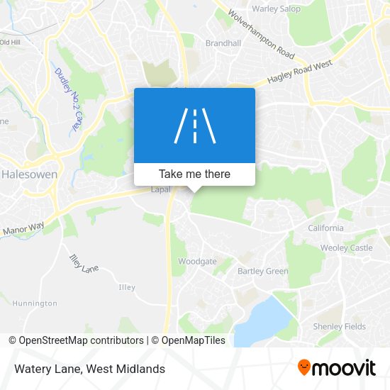 Watery Lane map