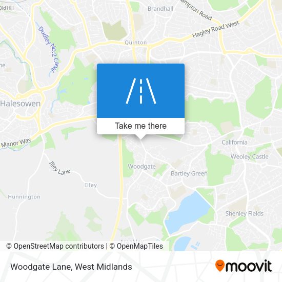 Woodgate Lane map