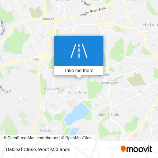 Oakleaf Close map