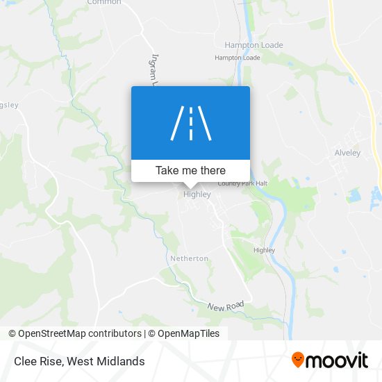 Clee Rise map