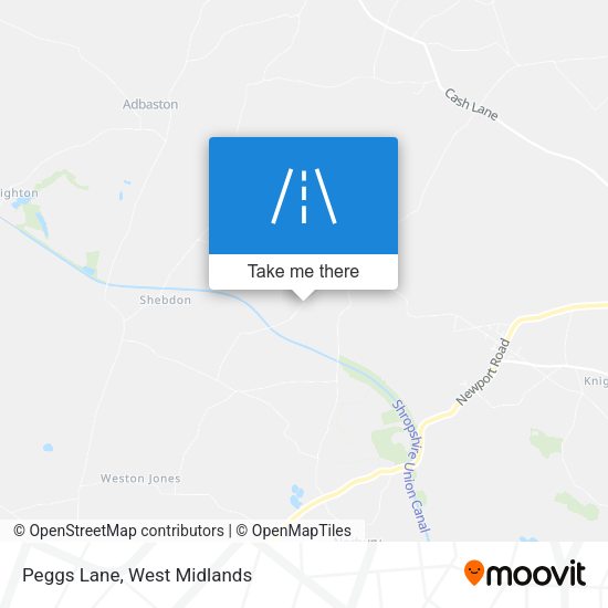 Peggs Lane map