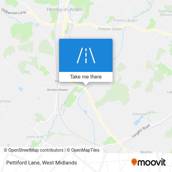 Pettiford Lane map