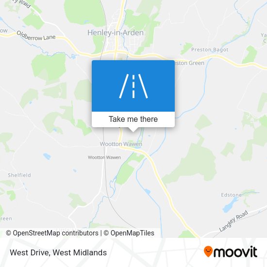 West Drive map