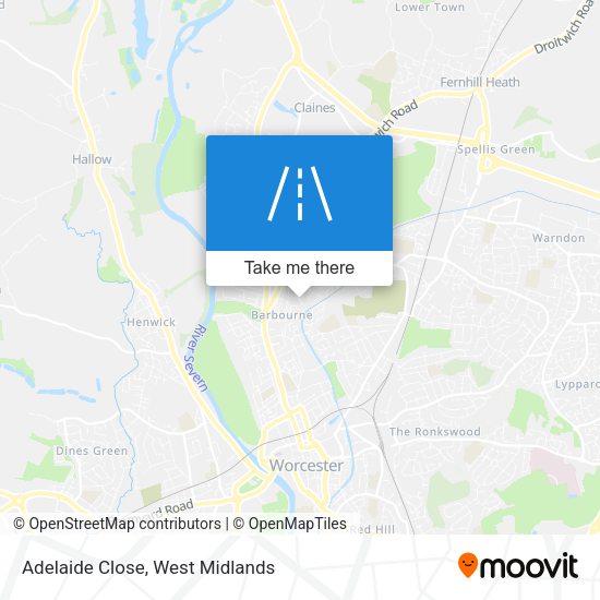 Adelaide Close map