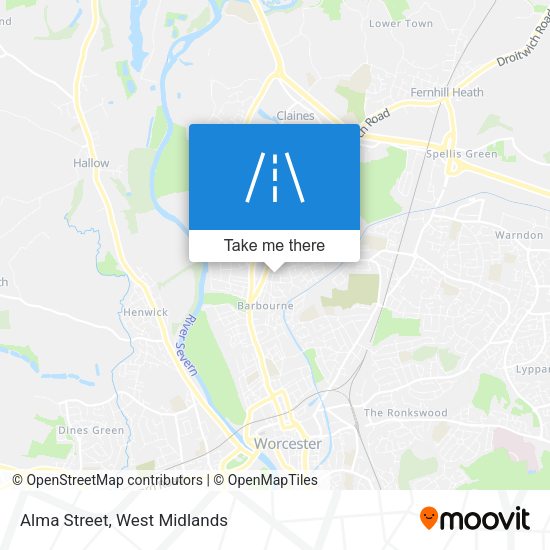 Alma Street map