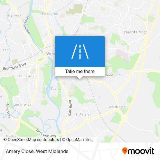 Amery Close map