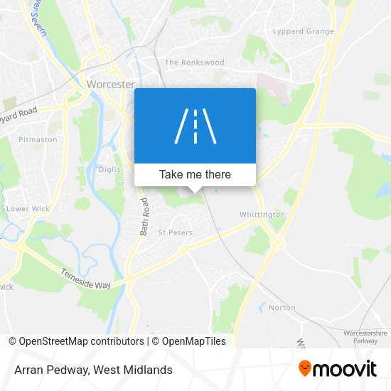 Arran Pedway map