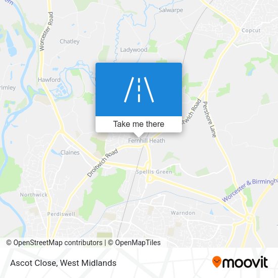 Ascot Close map