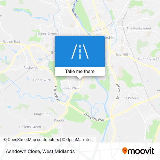 Ashdown Close map