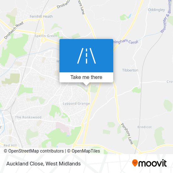 Auckland Close map