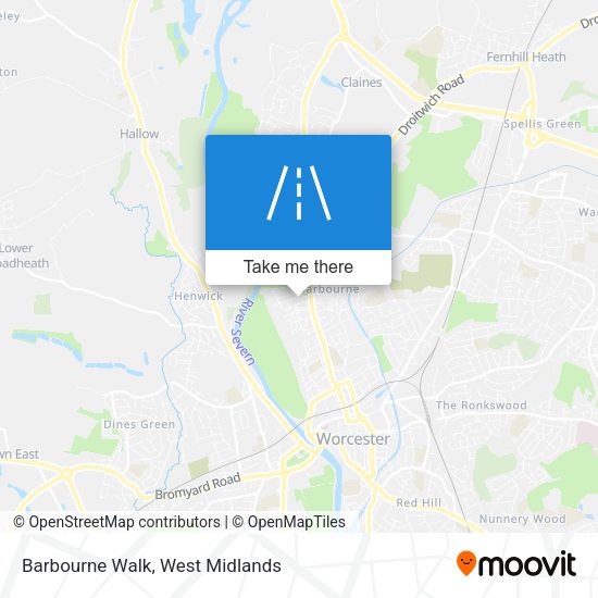 Barbourne Walk map