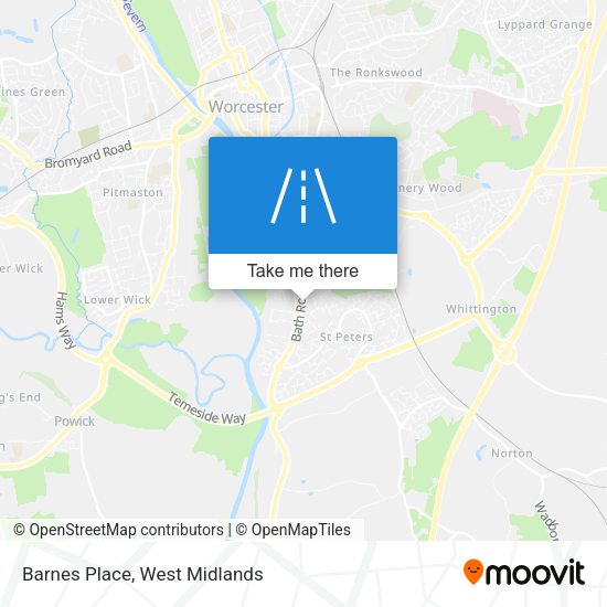 Barnes Place map