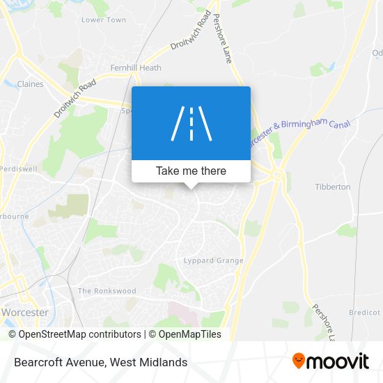 Bearcroft Avenue map