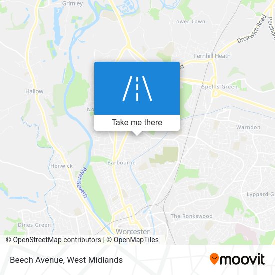 Beech Avenue map