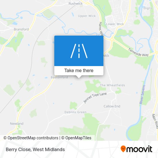 Berry Close map