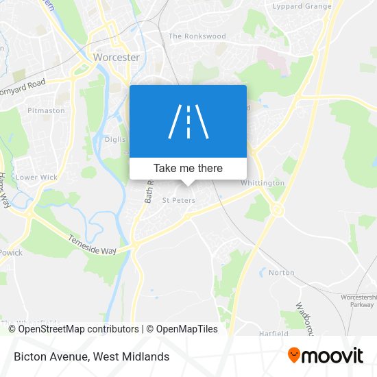 Bicton Avenue map