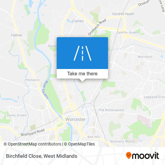 Birchfield Close map