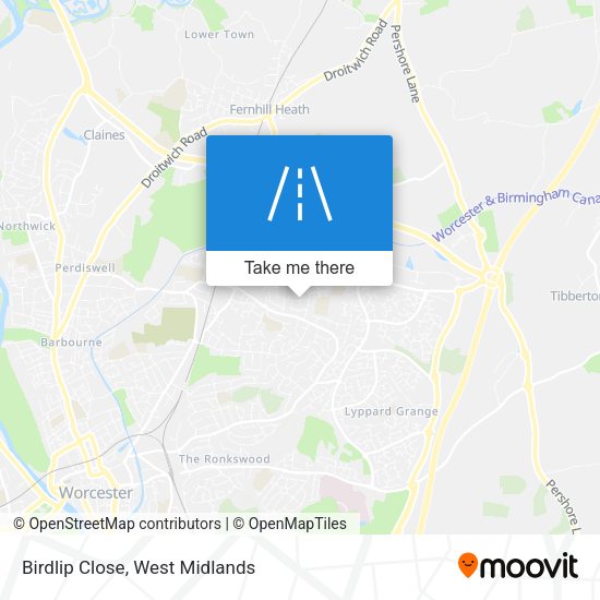 Birdlip Close map