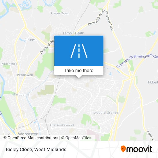 Bisley Close map