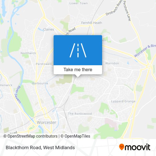 Blackthorn Road map
