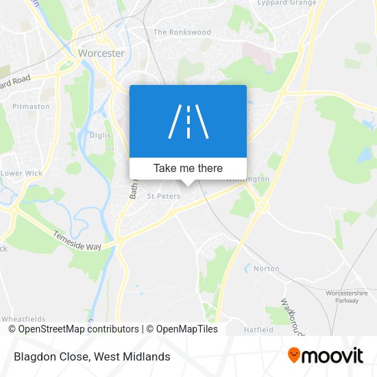 Blagdon Close map