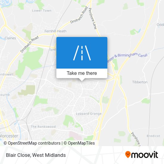 Blair Close map