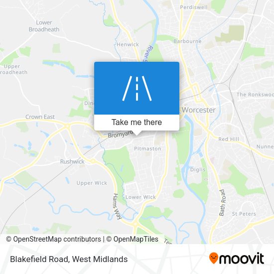 Blakefield Road map