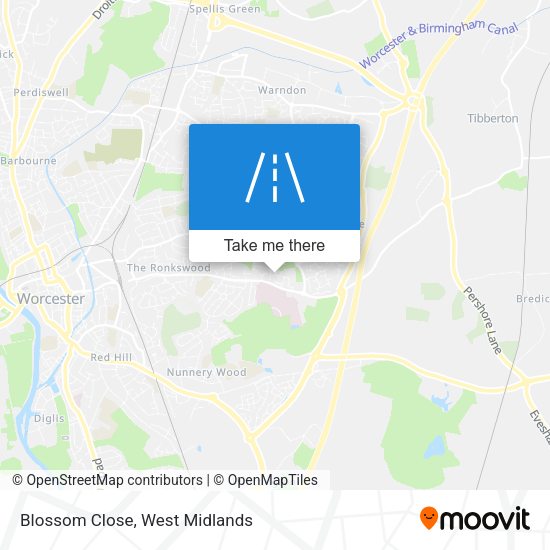 Blossom Close map