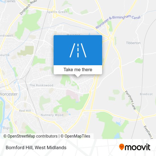 Bomford Hill map