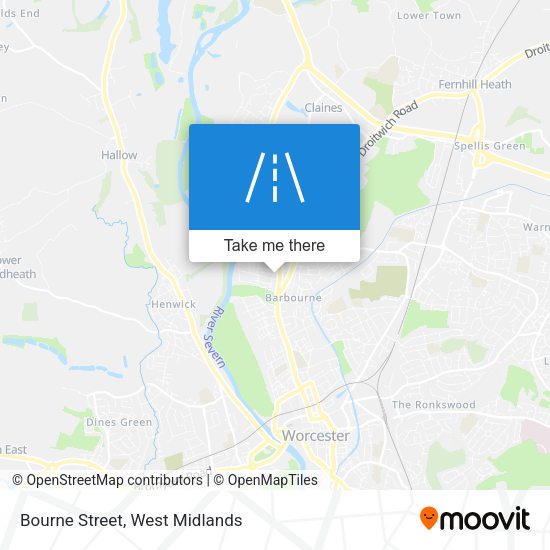Bourne Street map