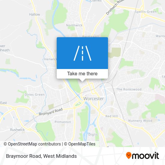 Braymoor Road map