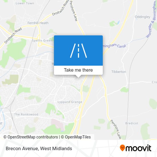 Brecon Avenue map