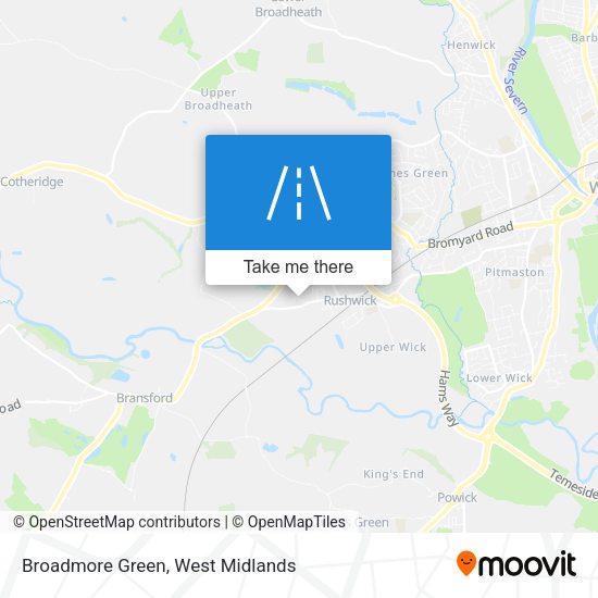 Broadmore Green map