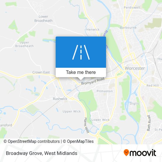 Broadway Grove map